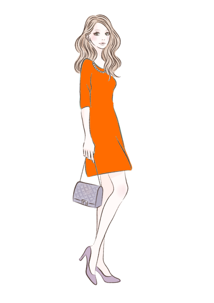 服装の色
橙色